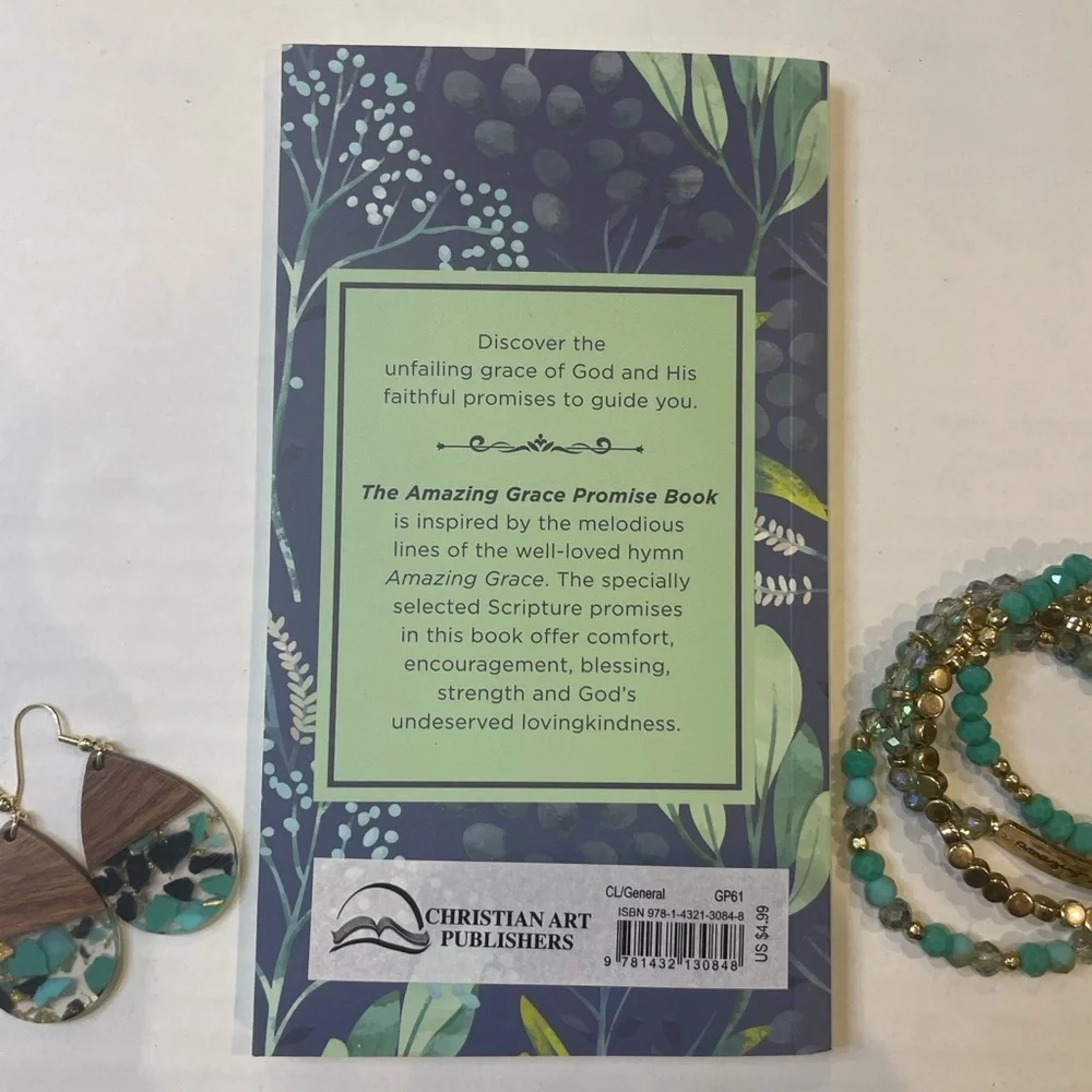 Amazing Grace Faith Based Promise Book with Jewelry Bundle Inspirational Gift